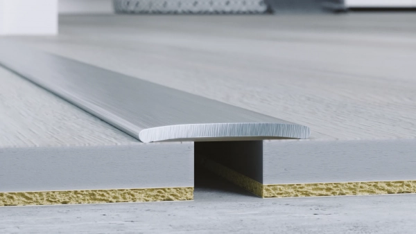 Übergangsprofil Arbiton PRO 20 - Gebürstetes Silber B1 - 20 mm x 93 cm - Übergangsleiste Boden