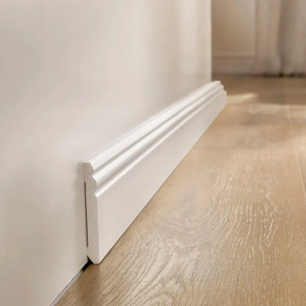 Sockelleiste - Arbiton STIQ S820 weiß - 80 mm - Hamburger Fuussleiste