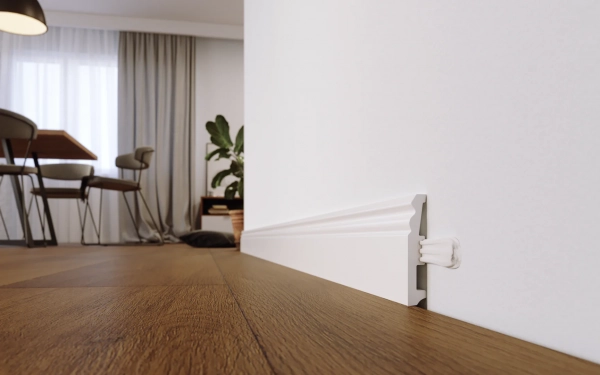 Sockelleiste - Arbiton STIQ STX820 weiß - 80 mm - Hamburger Fuussleiste