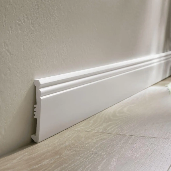 Sockelleiste - Arbiton STIQ STX120 weiß - 100 mm - Hamburger Fuussleiste