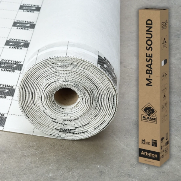 Trittschalldämmung Parkett - M-Base Sound - 2.4 mm - Parkett Unterlage