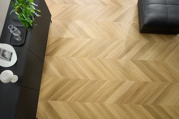 Chevron Parkett - MENOR (Naturholz) Eiche 5mm/0.55mm