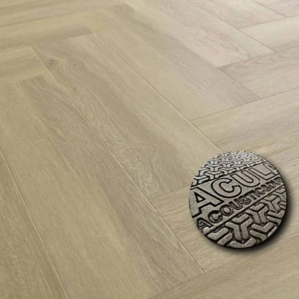 Fischgräten Vinyl - Herringbone Acoustic Eiche Johannes (CASA 222) 6.3mm/0.55mm - Klick Vinyl mit Trittschalldämmung