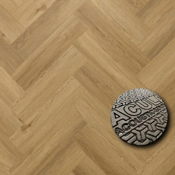 Fischgräten Vinyl - Herringbone EIR Acoustic Eiche Burbon (CASA 208) 6.3mm/0.55mm - Klick Vinyl mit Trittschalldämmung