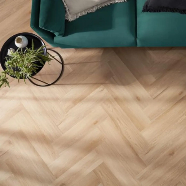 Fischgräten Vinyl - Herringbone Acoustic Eiche Harlow (CAA 158) 6.3mm/0.55mm - Klick Vinyl mit Trittschalldämmung