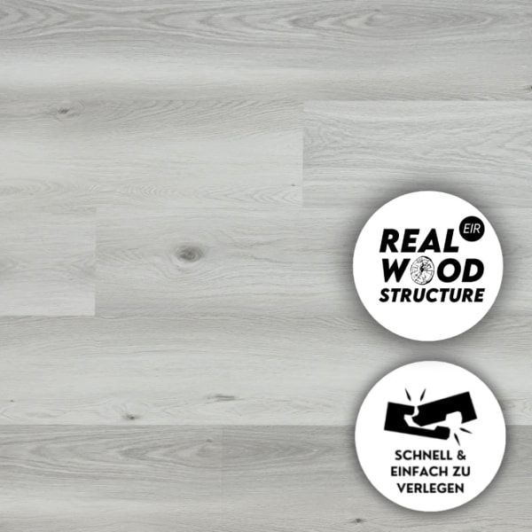 Vinylboden Klick - Rigid Vinyl - Eiche Haze - 4mm/0.55mm - Vinyl Outlet