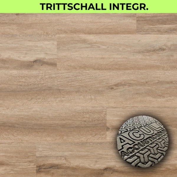 Eiche Lakewood 5.3mm Vinyl mit Integrierter Trittschalldämmung