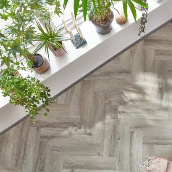 Fischgräten Vinyl - Herringbone Eiche Medicci (DA 177) 2.5mm/0.55mm - Klebevinyl