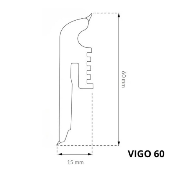 Sockelleisten Arbiton  - VIGO 60 SIERRA EICHE 154