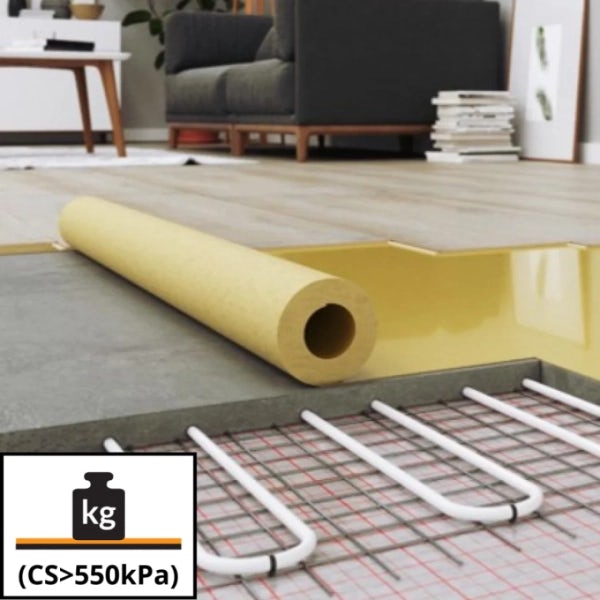 Klick Vinyl Unterlage LVT Solid Step - 1,1 mm ( CS = 550 kPa ) 