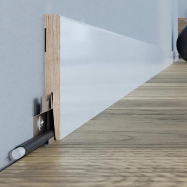 Sockelleiste - Arbiton DIAMOND GP0801 - 80 mm - Holzleiste Weiß