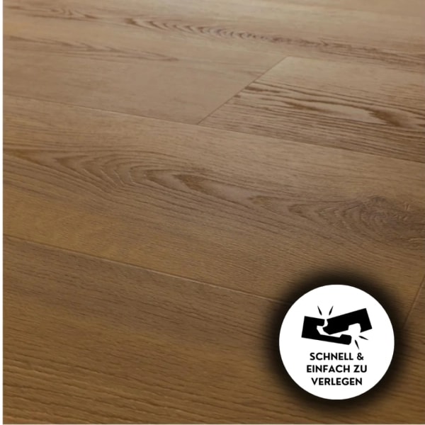 Vinylboden Klick - Rigid Vinyl - Eiche Mocca - 5mm/0.55mm - Vinyl Outlet