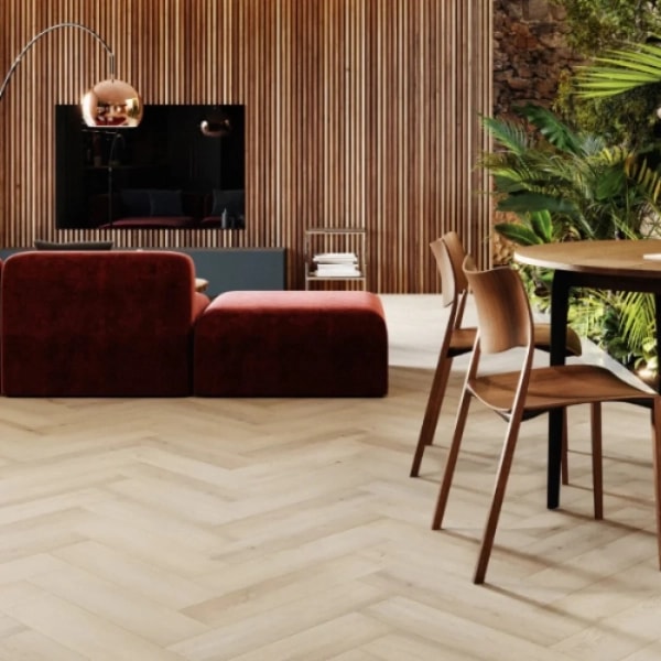 Fischgräten Vinyl - Herringbone Eiche Preston (DA 167) 2.5mm/0.5mm - Klebevinyl