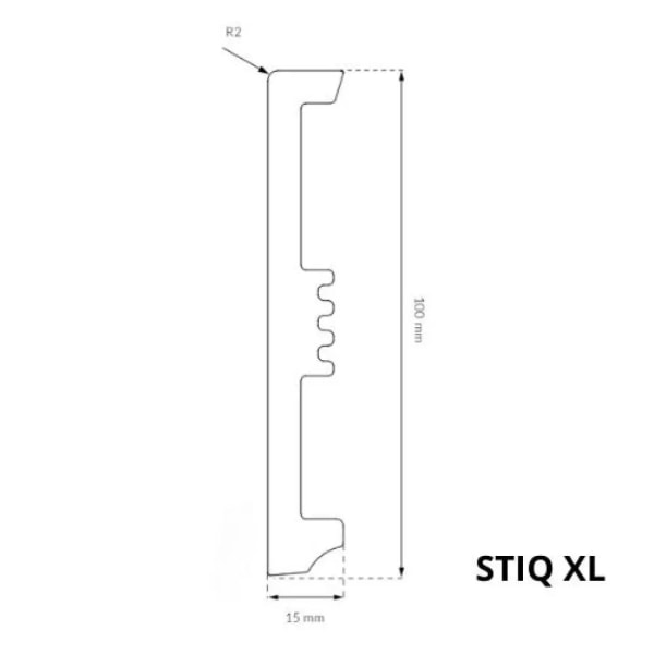 STIQ XL ST110 - hohe sockelleisten - 100 mm