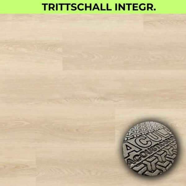 Eiche Roseville 5.3mm Vinylboden - Integrierte Trittschalldämmung