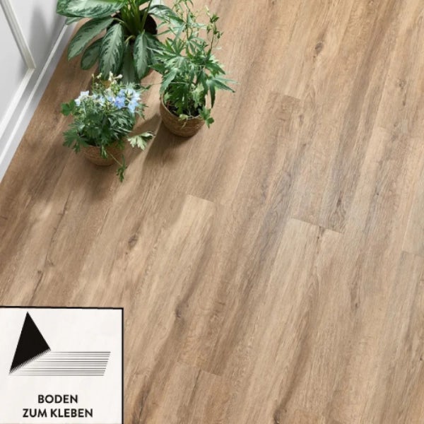 Klebe Vinylboden - Eiche dunkel Lakewood - 2,5mm/0,55mm | Dryback 