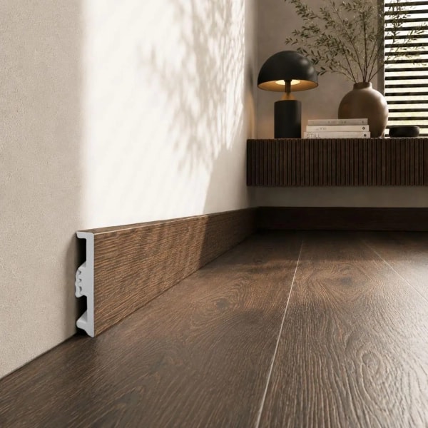 Fußleiste - Arbiton STIQ XL WOOD 80 mm - Eiche Alamnda 121 - Sockelleiste Holzoptik