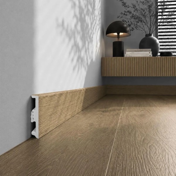 Fußleiste - Arbiton STIQ XL WOOD 80 mm - Eiche Hanoi 270 - Sockelleiste Holzoptik