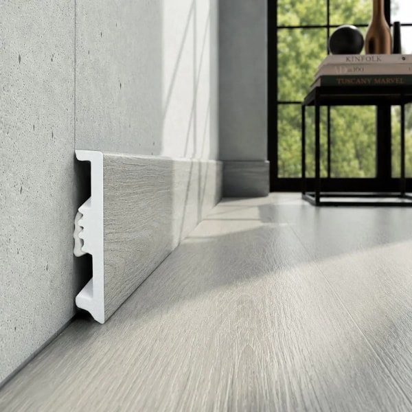 Fußleiste - Arbiton STIQ XL WOOD 80 mm - Eiche Morges 230 - Sockelleiste Holzoptik