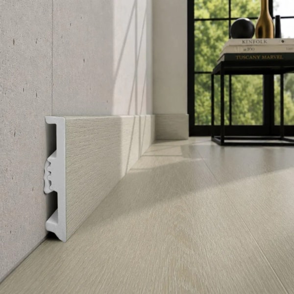 Fußleiste - Arbiton STIQ XL WOOD 80 mm - Eiche Murten 129 - Sockelleiste Holzoptik