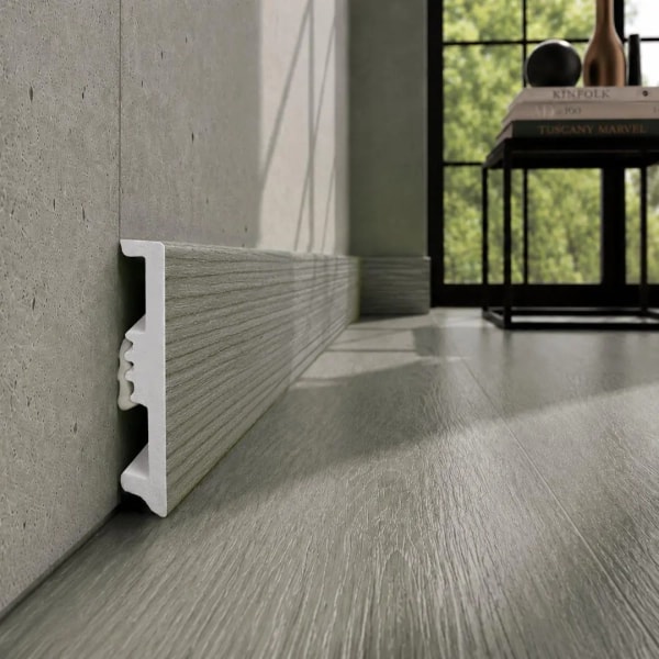 Fußleiste - Arbiton STIQ XL WOOD 80 mm - Eiche Svalbard 232 - Sockelleiste Holzoptik
