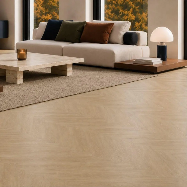 Fischgräten Vinyl - Herringbone Eiche Johannes 2.5mm/0.55mm - Klebevinyl