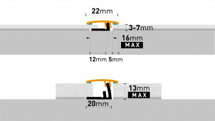 Number 3 of Bodenprofile Arbiton - PRODUO 22 GEBÜRSTETES SILBER B1