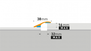 Number 1 of Bodenprofile Arbiton - PRO 38 GEBÜRSTETES SILBER B1