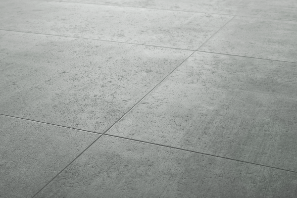 Klick Vinyl Fliesenoptik - XXL - Amadora Grau - 91,4 x 45,7 cm - Vinylboden Betonoptik