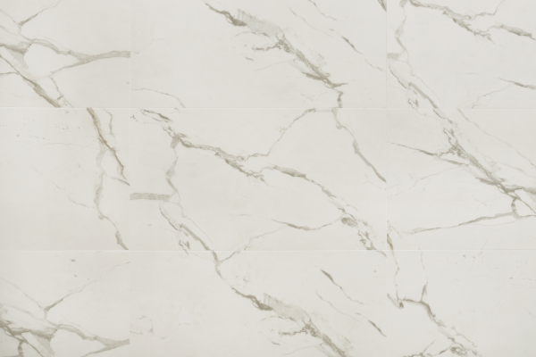 Klick Vinyl Fliesenoptik - XXL - Pietra Santa White - 91,4 x 45,7 cm - Vinylboden Marmoroptik